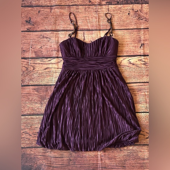 Speechless‎ Elegant Purple Pleated Purple Dress Women’s  Size Small - Picture 1 of 10